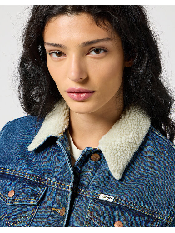 Wrangler Wrangler Giacca da donna HERITAGE SHERPA JACKET Blu Regular Fit