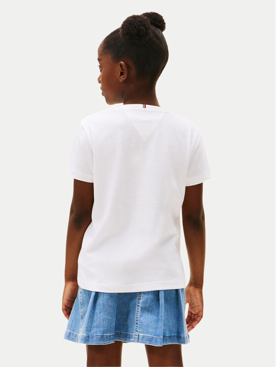 Tommy Hilfiger Tommy Hilfiger T-shirt Varsity KG0KG08526 S Bianco Regular Fit
