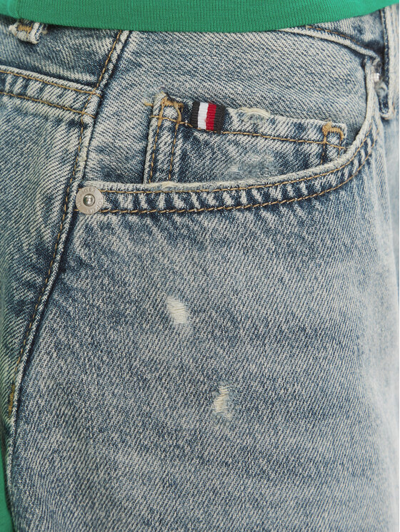 Tommy Hilfiger Tommy Hilfiger Džínsová sukňa WW0WW40656 Modrá Relaxed Fit