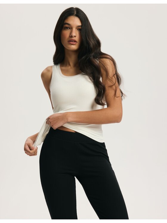 Esotiq Esotiq Top 45189 Biały Regular Fit