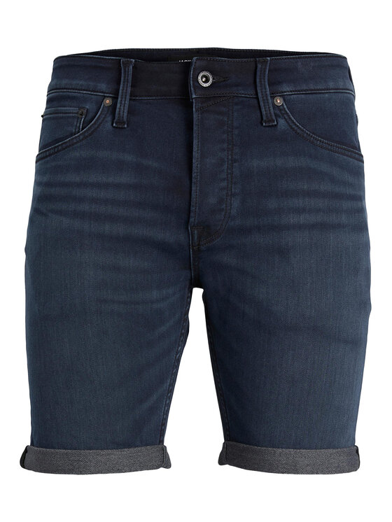 Jack & Jones Jack & Jones Džinsiniai šortai Rick 12223678 Tamsiai mėlyna Regular Fit