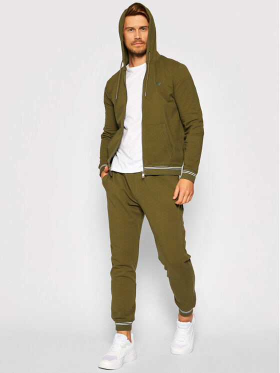 Felpa M1YQ48 K7ON1 Verde Slim Fit