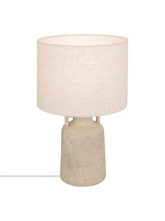 MIAhome MIAhome Lampka nocna Lampa stołowa szaro-beżowa Gibus 45,5 cm Beżowy