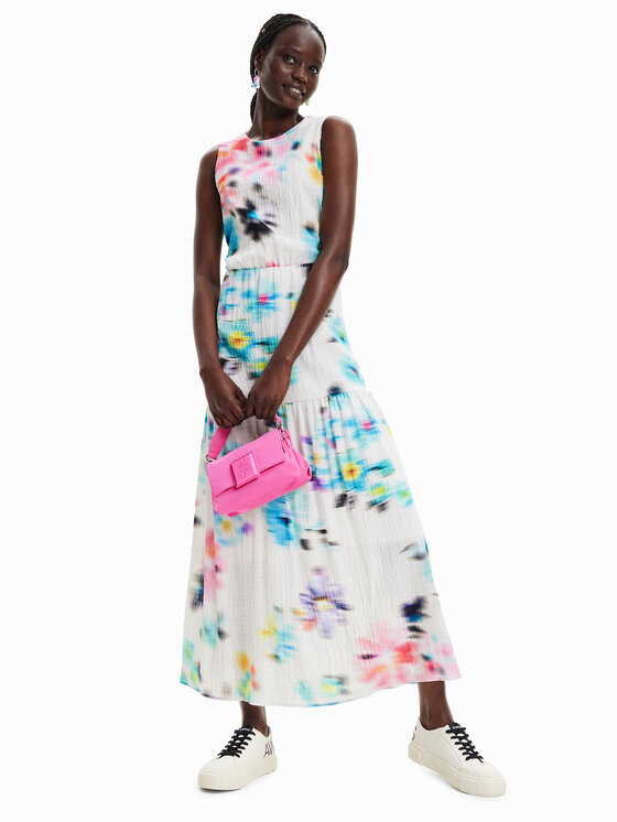 Desigual Desigual Kasdieninė suknelė 23SWVW47 Écru Regular Fit