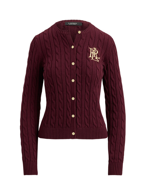 LAUREN RALPH LAUREN LAUREN RALPH LAUREN Kardigan 200932225014 Bordowy Regular Fit