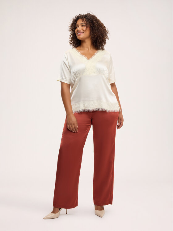 Fiorella Rubino Fiorella Rubino Blusa 2044L100712N011 Bianco A-Line Fit
