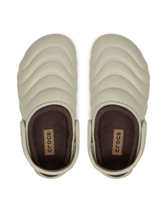 Crocs Crocs Шльопанці Classic Lined Overpuff Clog 210059 Бежевий