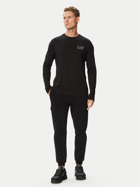 EA7 Emporio Armani EA7 Emporio Armani Тишърт 7M002240 AF13739 UC001 Черен Regular Fit