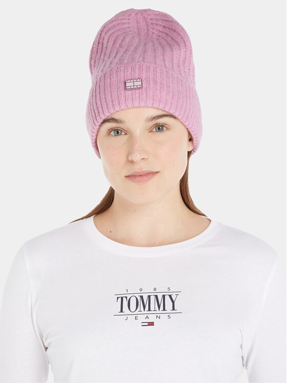 Tommy Jeans Tommy Jeans Kapa Tjw Cosy Knit Beanie AW0AW15462 Roza