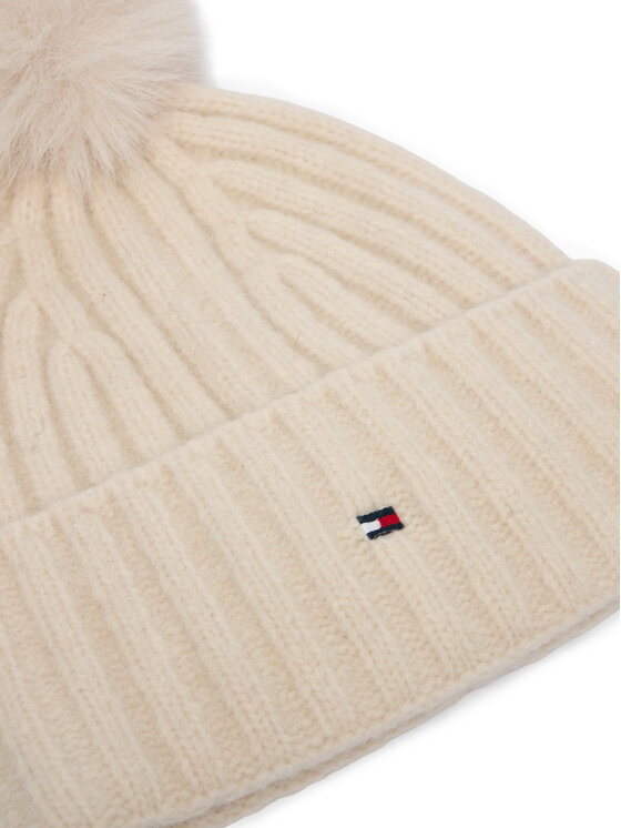 Tommy Hilfiger Tommy Hilfiger Σκούφος Th Flag AW0AW19330 Κρεμ