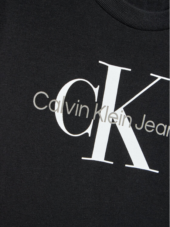 Calvin Klein Jeans Calvin Klein Jeans Bluzka Monogram IN0IN00005 Czarny Regular Fit