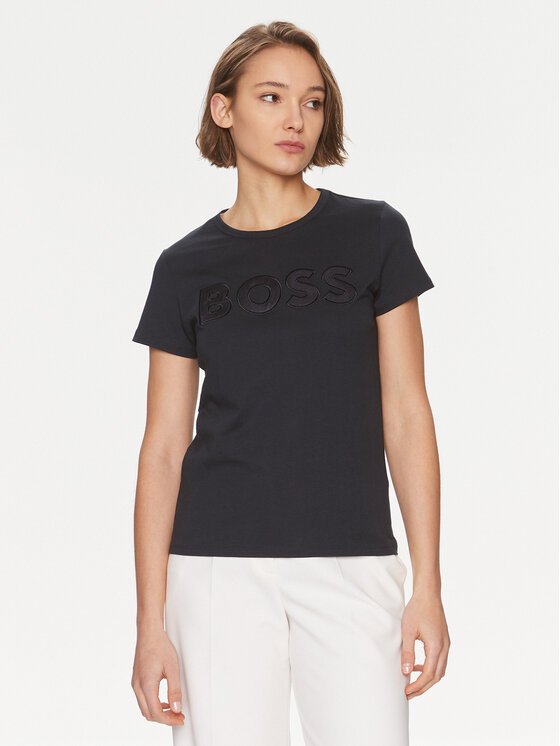 Női Póló BOSS, Méret: S, Sötétkék, Eventsa 50514967
