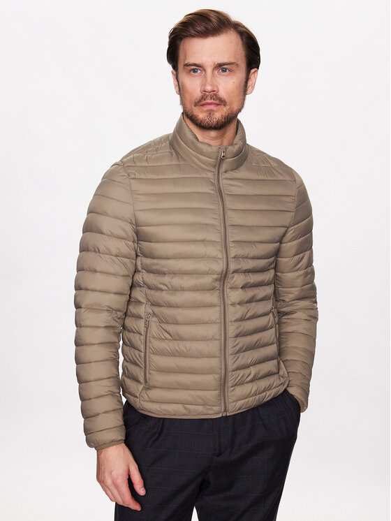 United Colors Of Benetton Geacă din puf 2BA2UN028 Bej Regular Fit