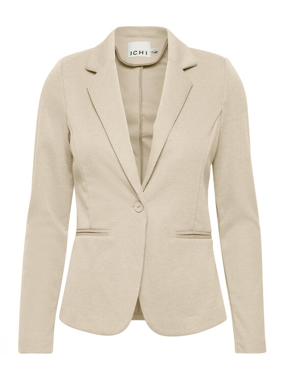 ICHI ICHI Marynarka 20113285 Beżowy Slim Fit