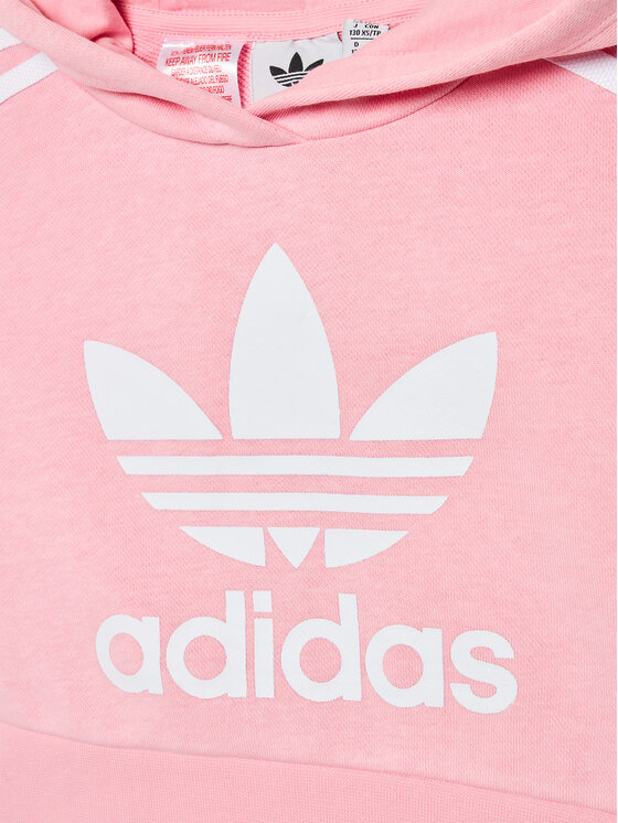 adidas adidas Majica dugih rukava adicolor Cropped HD2008 Ružičasta Loose Fit
