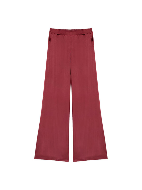 Oltre Oltre Pantaloni di tessuto P089J002615N026 Bordeaux Baggy Fit