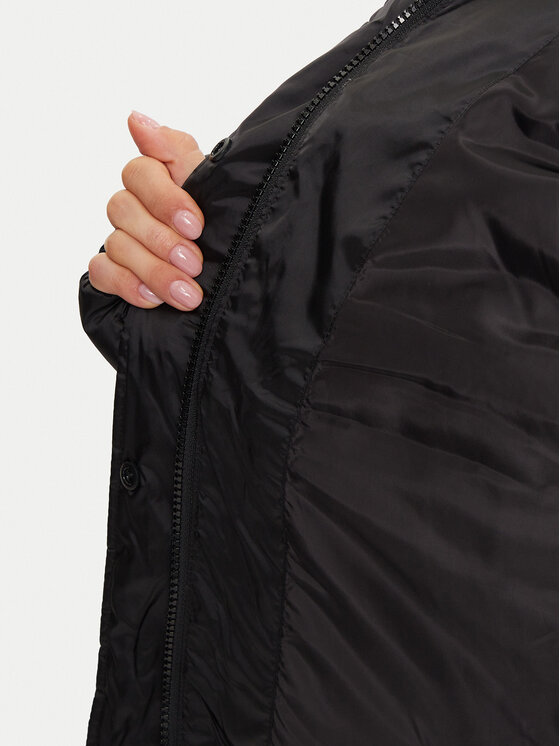Calvin Klein Jeans Calvin Klein Jeans Winterjacke Shiny Monologo J20J224616 Schwarz Regular Fit