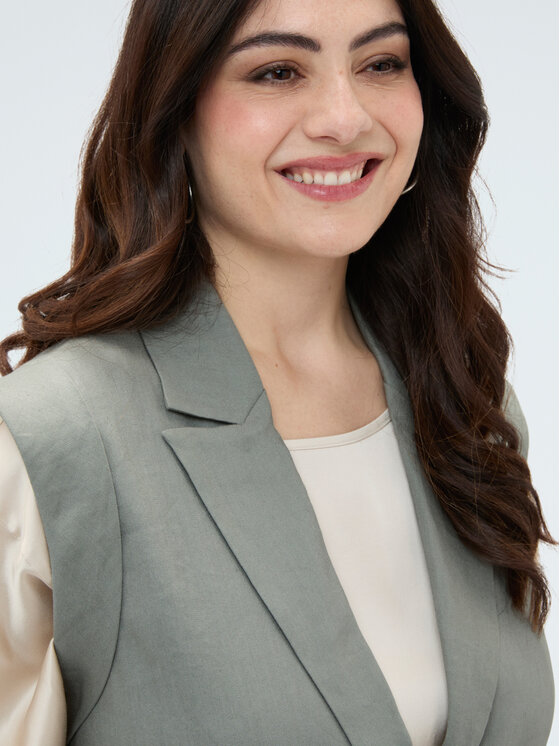 Fiorella Rubino Fiorella Rubino Giacca di transizione L001L000075N035 Verde Regular Fit