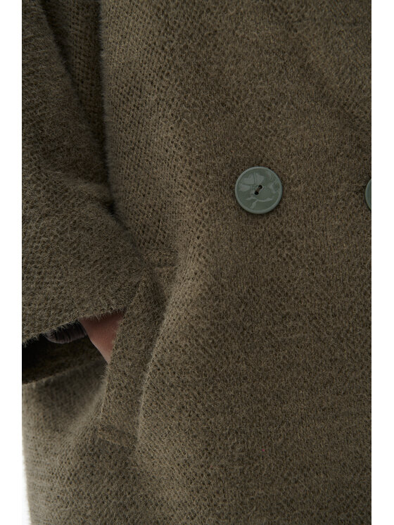 blue shadow blue shadow Płaszcz przejściowy Cristina Khaki Regular Fit