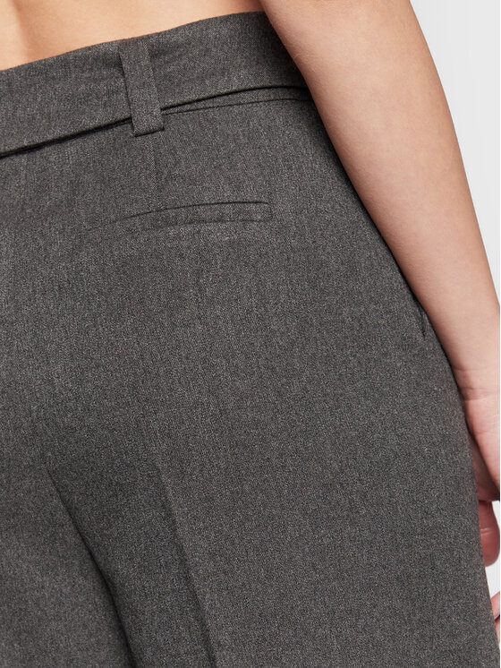 NAF NAF NAF NAF Hlače Evana P1 THNP32 Siva Relaxed Fit