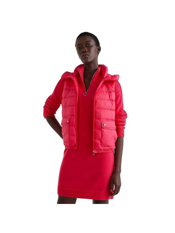 Tommy Hilfiger Tommy Hilfiger Bezrękawnik LW PADDED Różowy Regular Fit