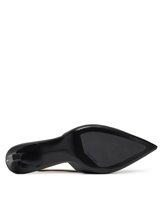 Calvin Klein Calvin Klein Sandale Ess Kitten Heel Sling Back HW0HW02641 Crna