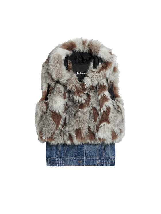 Desigual Desigual Sportski prsluk Bunny 25WWEW57 Bež Regular Fit