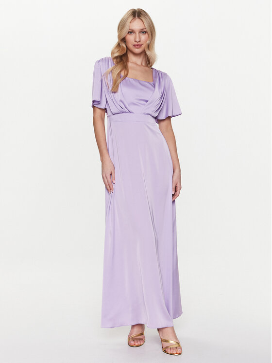 Rinascimento Rinascimento Kokteilinė suknelė CFC0112815003 Violetinė Regular Fit