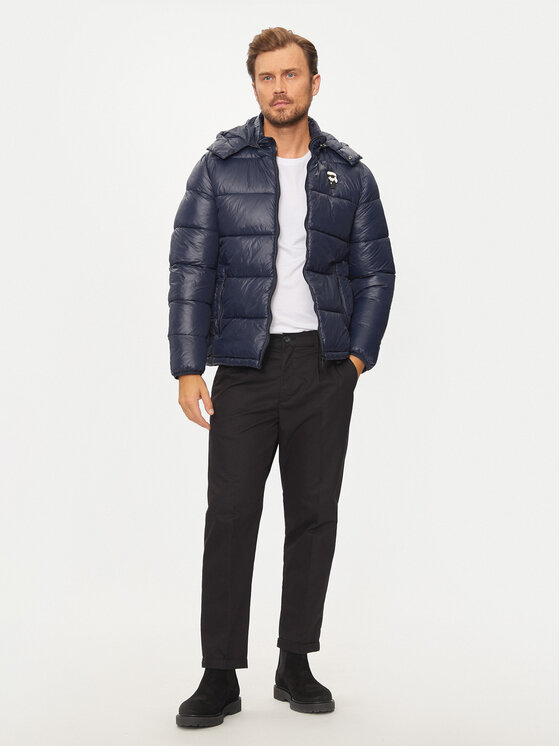 KARL LAGERFELD KARL LAGERFELD Dūnu jaka 505022 544590 Tumši zils Slim Fit