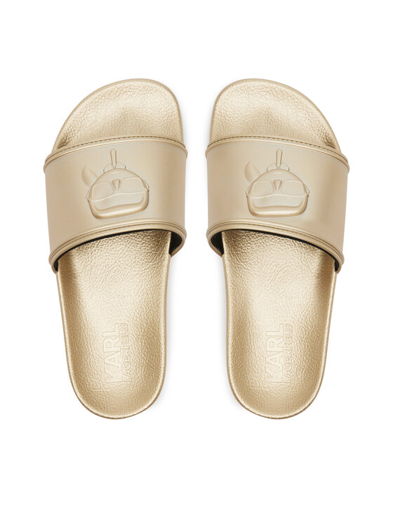 KARL LAGERFELD KARL LAGERFELD Παντόφλες Kondo 2.0 KL80919M Χρυσό
