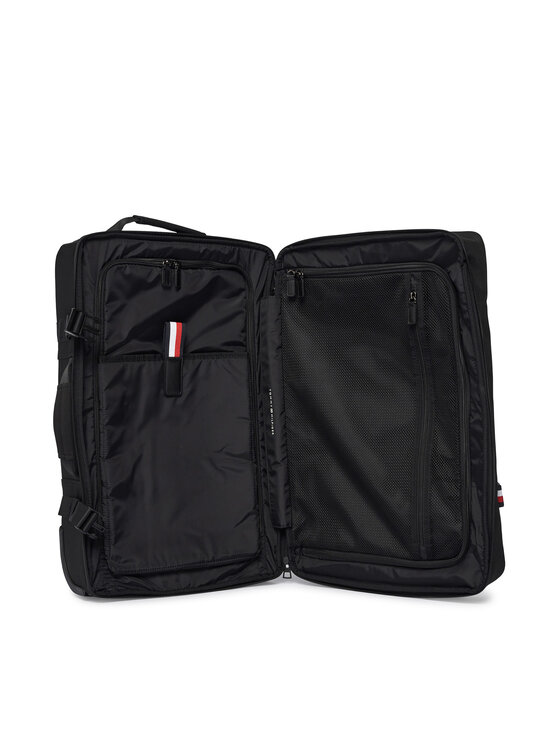 Tommy Hilfiger Tommy Hilfiger Салонна валіза Th Nylon Travel Soft AM0AM13474 Чорний