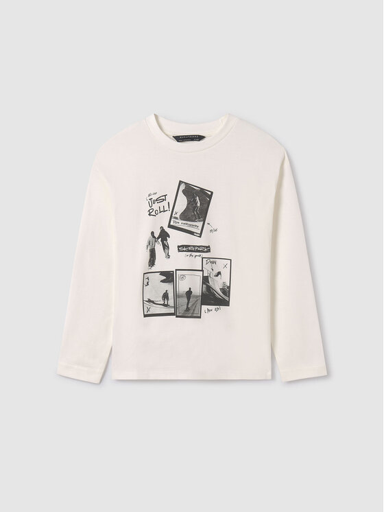 Mayoral Bluză 7.074 Écru Regular Fit