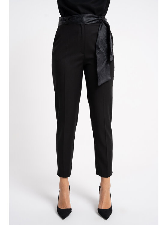 CLICK CLICK Παντελόνι υφασμάτινο 30-358 Μαύρο Slim Fit