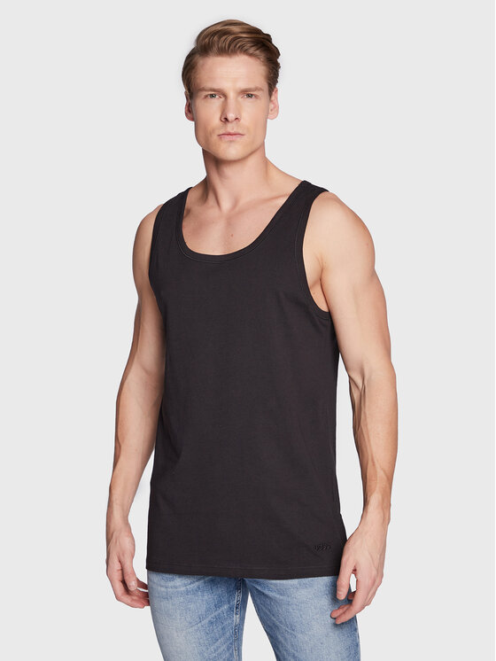 BOSS BOSS Komplet tank topów 50475278 Czarny Regular Fit