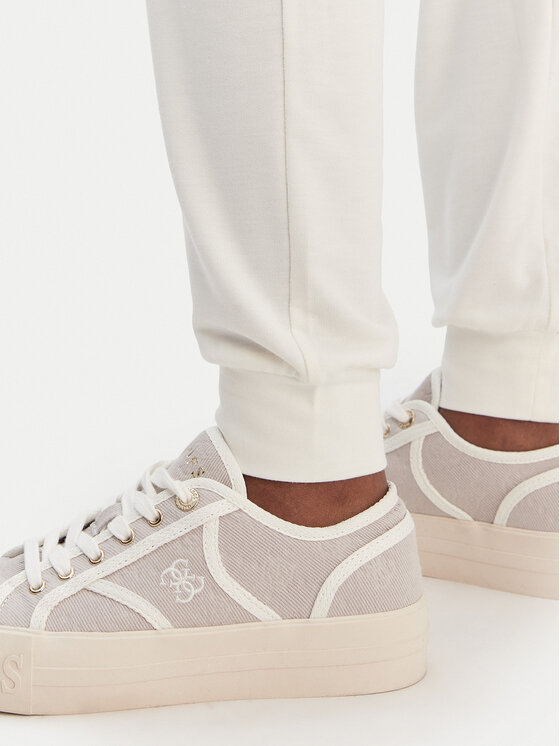 Guess Guess Pantaloni da tuta O6GB01 KCQP2 Écru Regular Fit