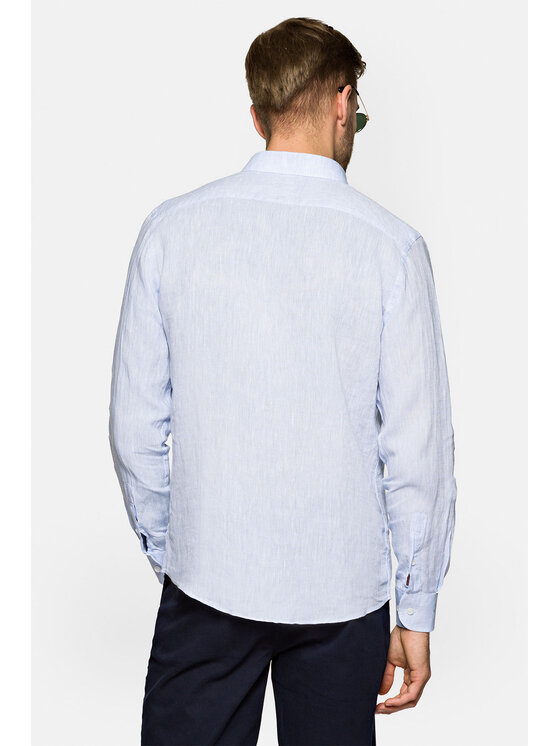 Lancerto Lancerto Koszula Harleen Błękitny Slim Fit