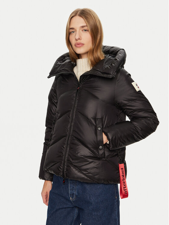 AFTER LABEL Vatovaná bunda Helsinki A00042 Čierna Regular Fit