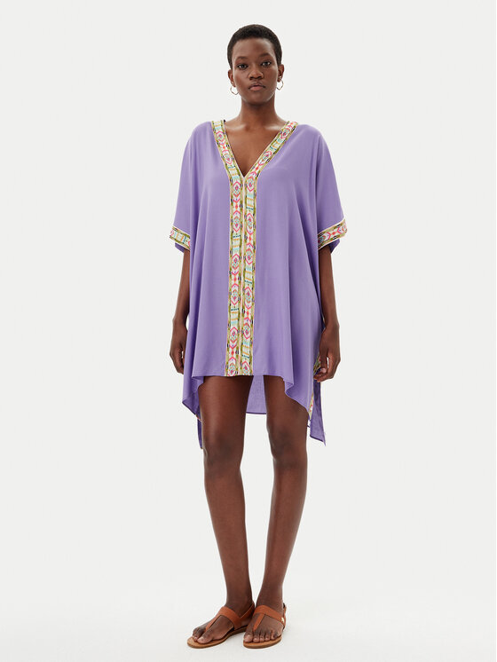 LOLA CASADEMUNT LOLA CASADEMUNT Tunika LS2516056 Fioletowy Relaxed Fit