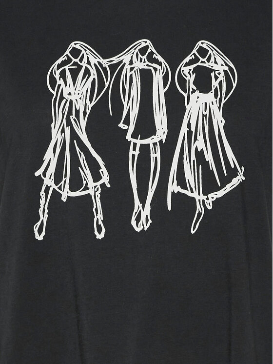 Vero Moda Vero Moda T-Shirt Romy 10320297 Černá Regular Fit