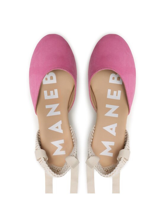 Manebi Manebi Espadrile Low Wedge Espadrilles R 1.0 WL Roza