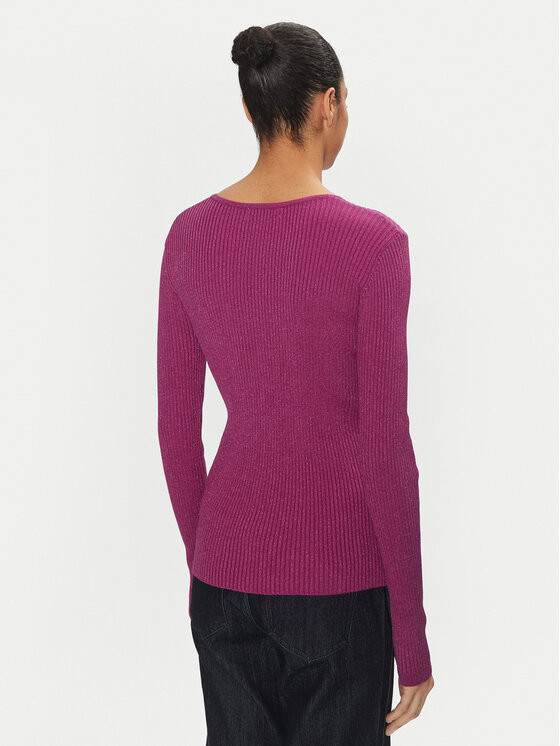 Artigli Artigli Sweter ACMA000110 Różowy Slim Fit