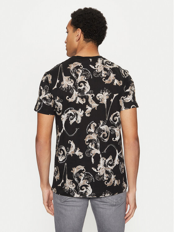 Versace Jeans Couture Versace Jeans Couture T-shirt 78GAH6S0 Crna Slim Fit