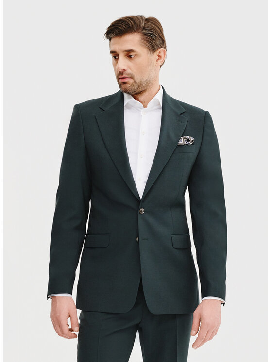 Pako Lorente Pako Lorente Marynarka P25SP-3G-029 Zielony Slim Fit