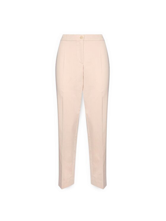 Elena Mirò Elena Mirò Spodnie materiałowe P010P000498N002 Kremowy Regular Fit