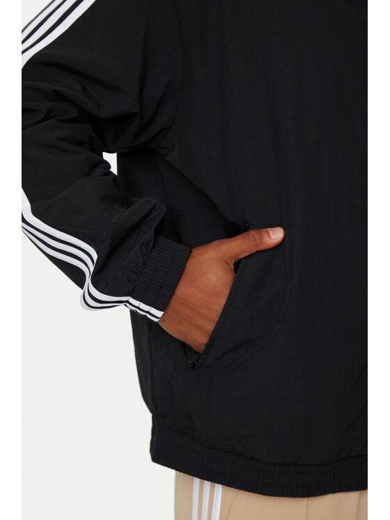 adidas adidas Majica dugih rukava adicolor Firebird IT2491 Crna Loose Fit