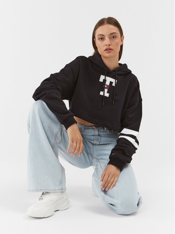 Tommy Jeans Tommy Jeans Sweatshirt Letterman Flag DW0DW16122 Dunkelblau Relaxed Fit