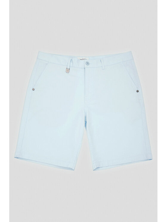 Lancerto Lancerto Szorty materiałowe Crete SZO082124000003 Niebieski Regular Fit