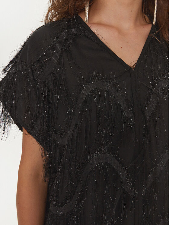 Bruuns Bazaar Bruuns Bazaar Sukienka koktajlowa Nellat BBW4197 Czarny Loose Fit