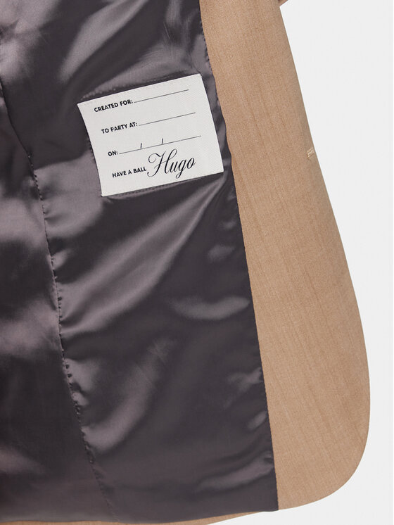 HUGO Hugo Ülikond Hesten 50509390 Beež Extra Slim Fit