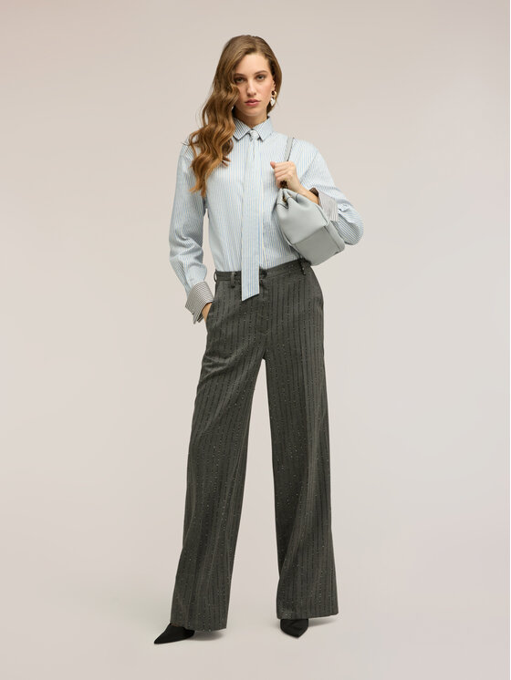 Motivi Motivi Koszula 5025Q000930N0S1 Turkusowy Regular Fit